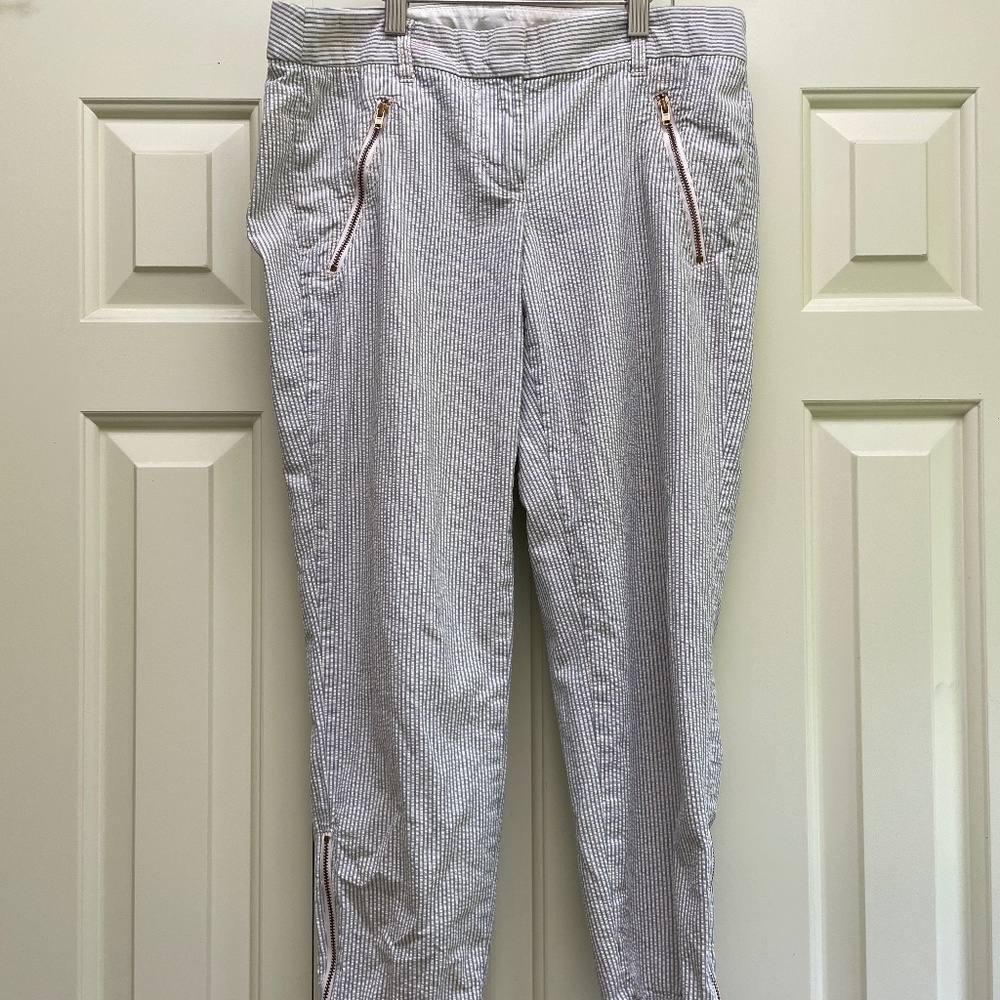 J Crew Pin Stripe Pants